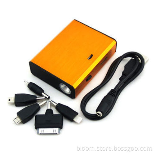 5,200mAh Power Bank for iPhone, iPad, Samsung Galaxy S4, HTC, Blackberry, Nokia and PSP, Metal CaseNew